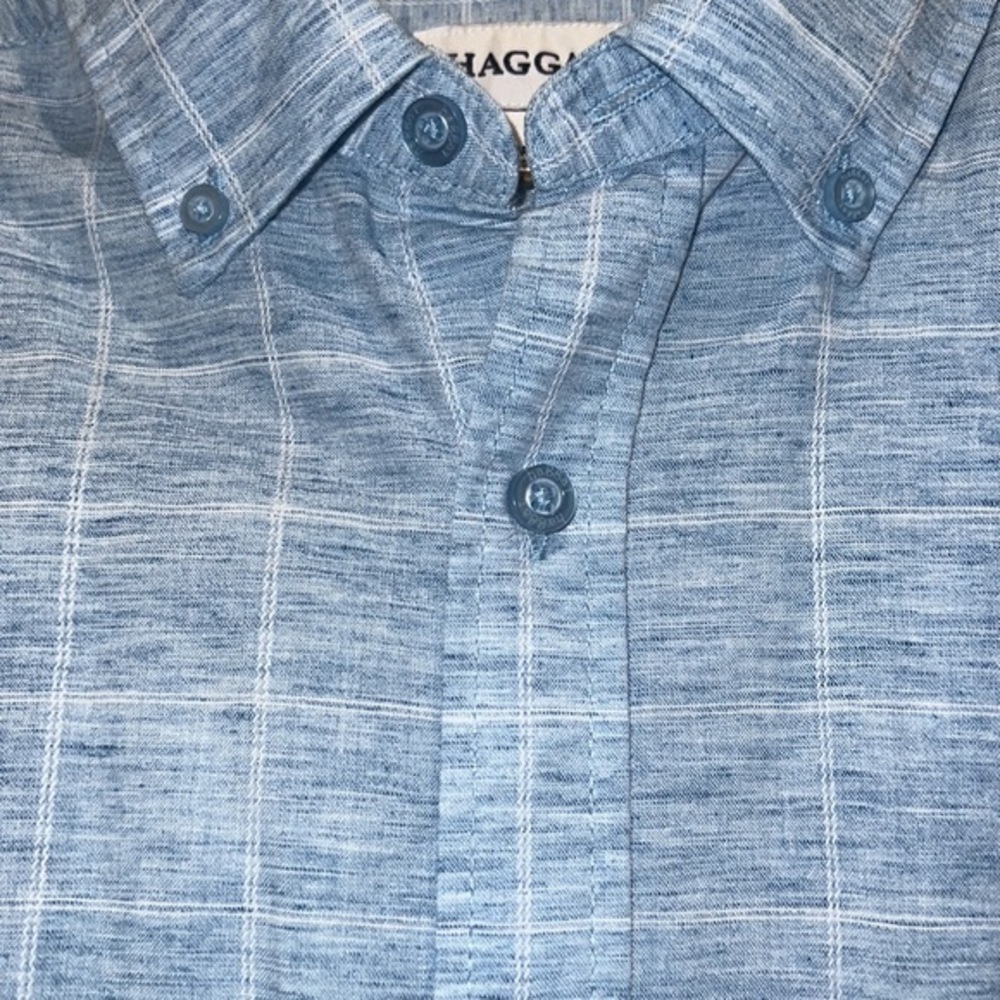 Haggar | Men's Button Up | Size Med | Light Blue | Thin‎ - Picture 5 of 7